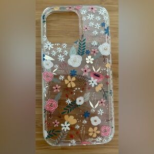 Mia Charro Clear Floral Print iPhone 14 Pro (6.1”) Case